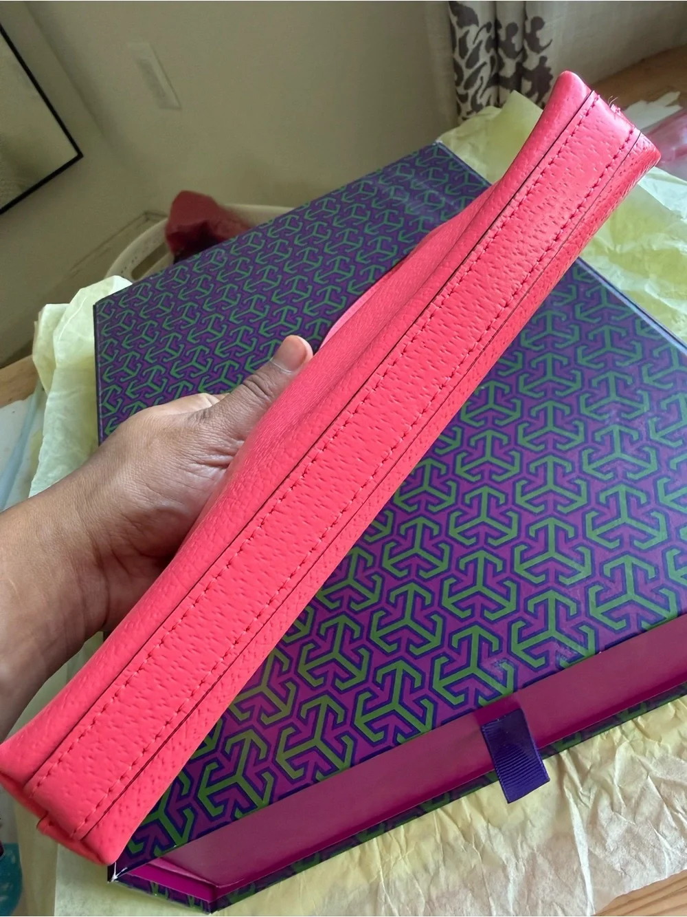 kate spade flamingo Pink Mini Wristlet  Bag